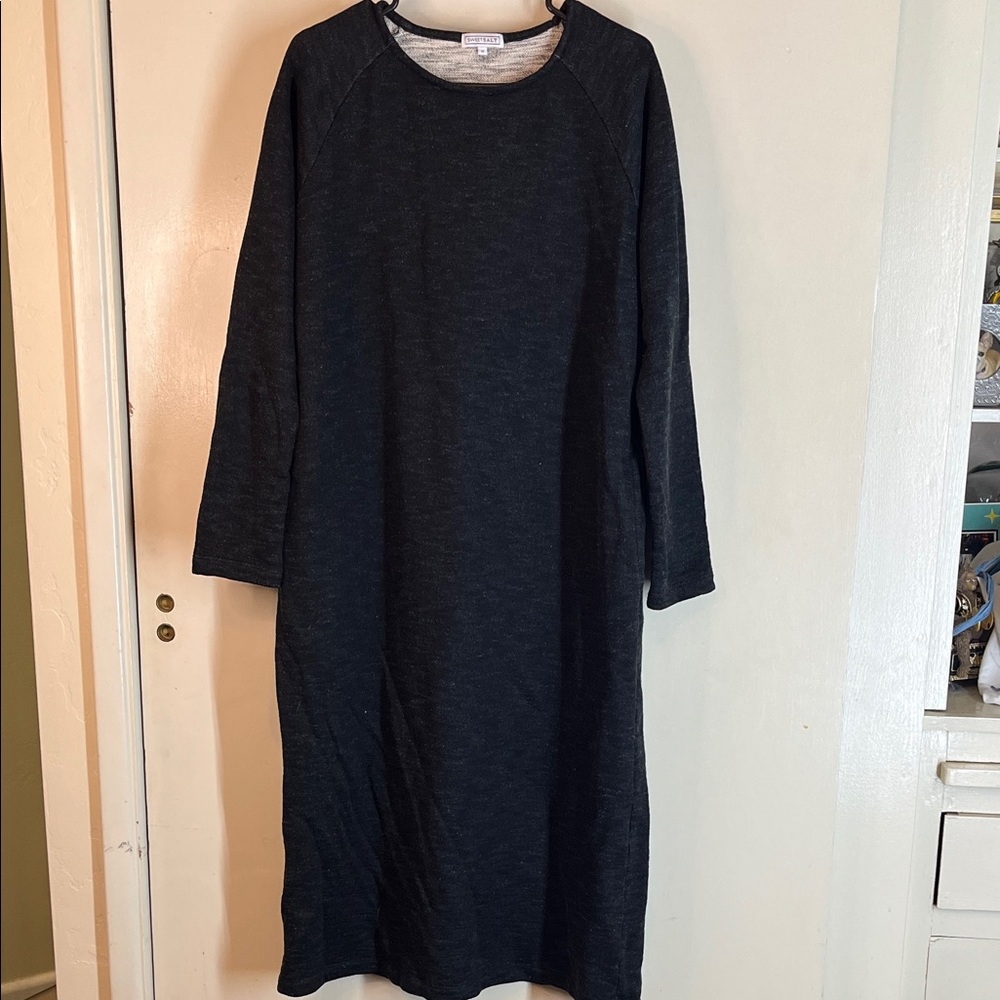 SweetSalt black maxi sweatshirt dress size 12